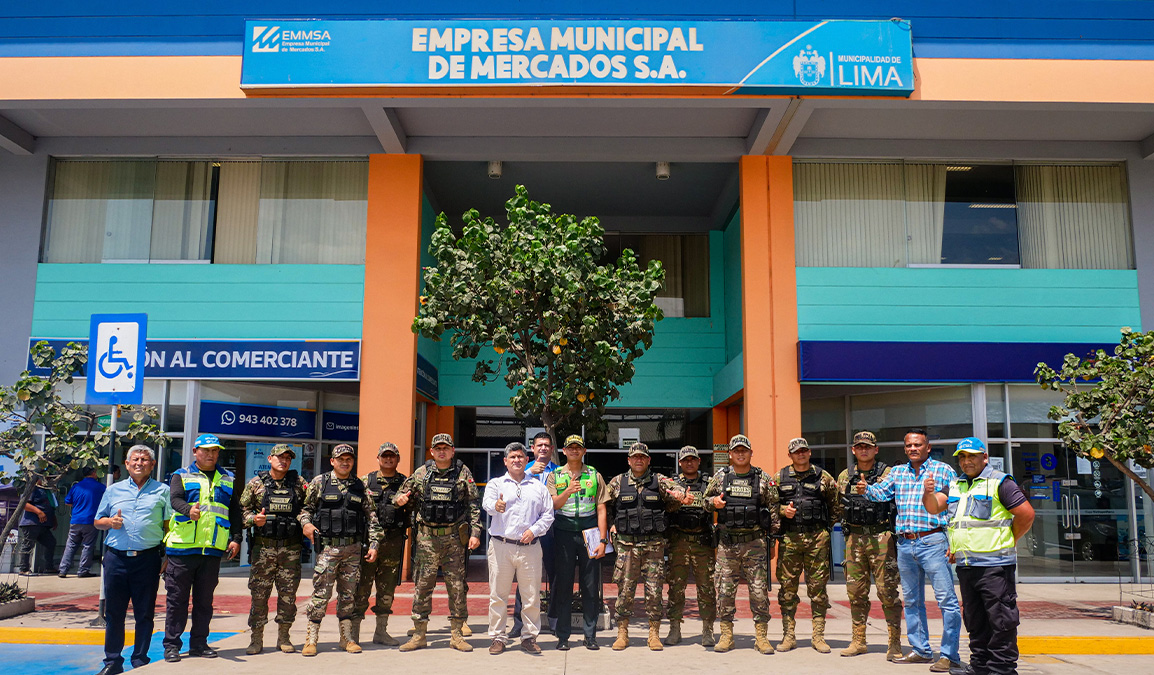 Operativo de Seguridad Refuerza la Seguridad en el Gran Mercado Mayorista de Lima